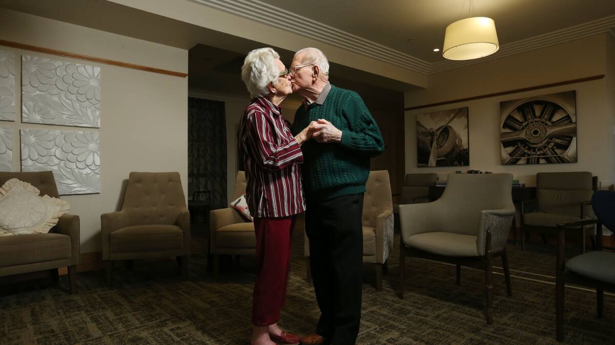 Daphne and John Partridge are still dancing after 80 years together. Picture by Simone De Peak.