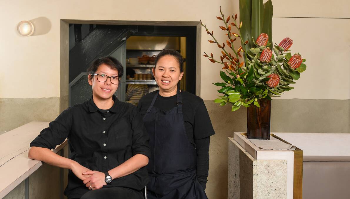 Jia-Yen (left) and Thi Le at their new restaurant ... big flavours and tastes. Photo Morgan Hancock