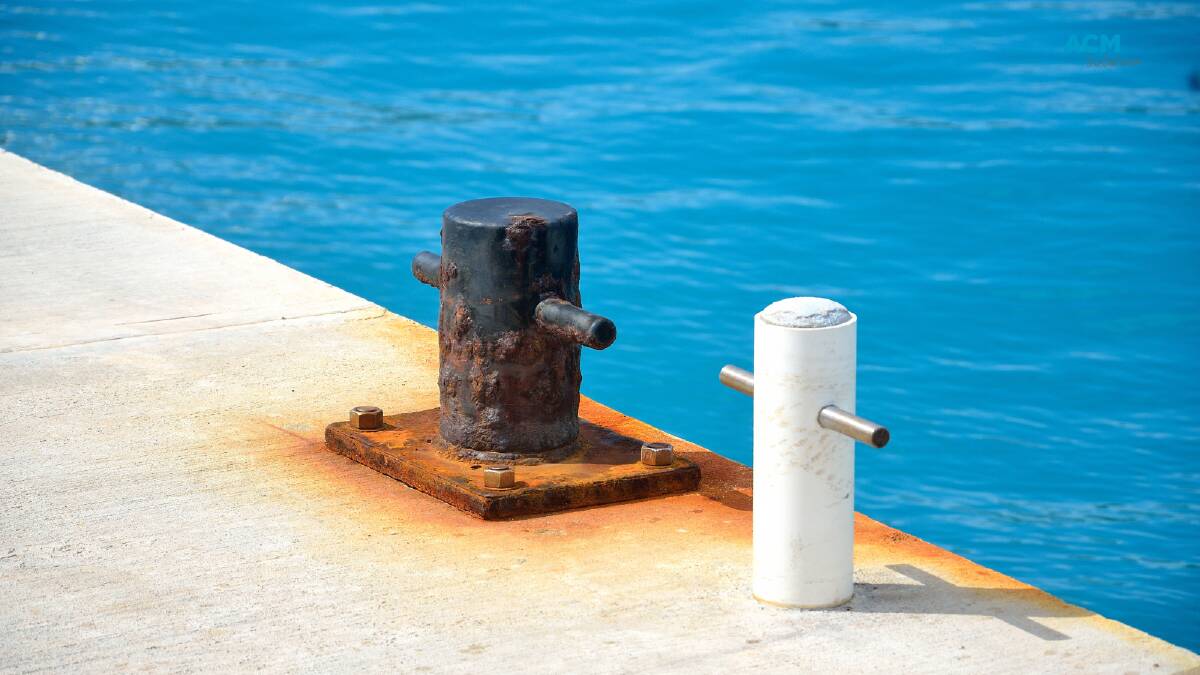 An old and new dock bollards in Bermuda. File picture.