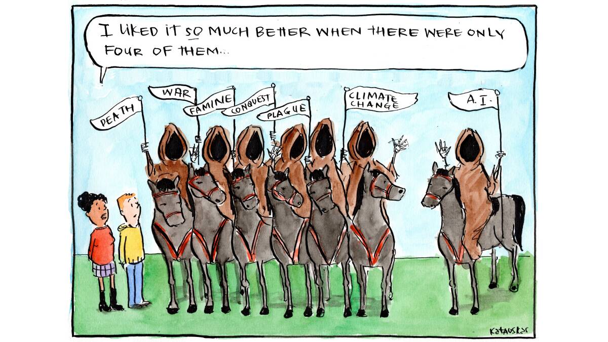 Another of Fiona Katauskas' cartoons, this one appearing in The Guardian newspaper. Picture supplied 