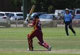 Thomas Long in action for Maitland Maroon Under-17s. Picture by Michael Hartshorn